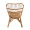 Baxton Studio Earvin Modern Bohemian Natural Brown Rattan 2Piece Armchair and Footstool Set 224-12707-12708-ZORO - alternate 6